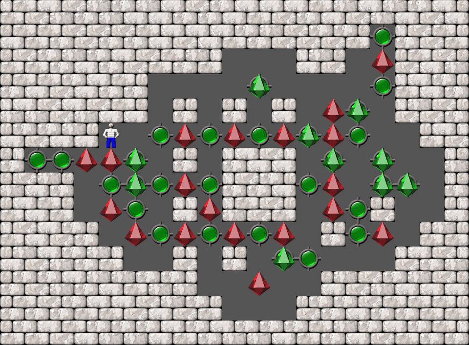 Sokoban Grig Challenge Variation level 29